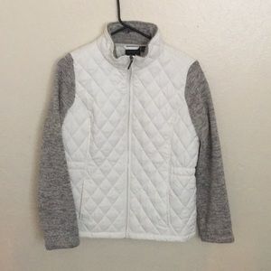 White and grey Jacket